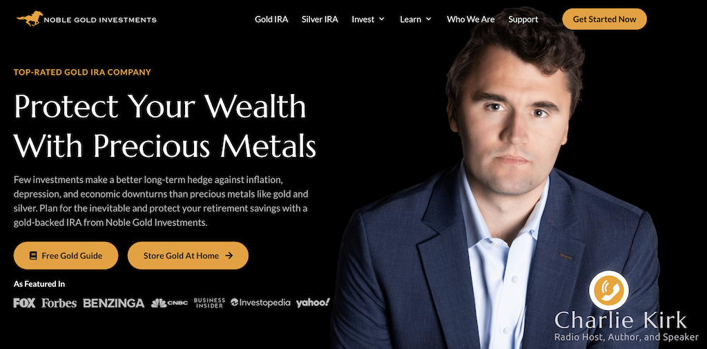 Noble Gold website
